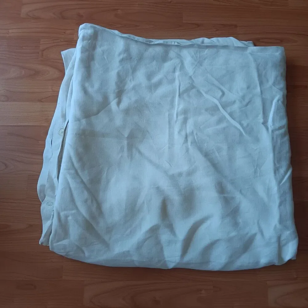 West Elm 100% Flax Linen Full/Queen-Grand Duvet Cover 88